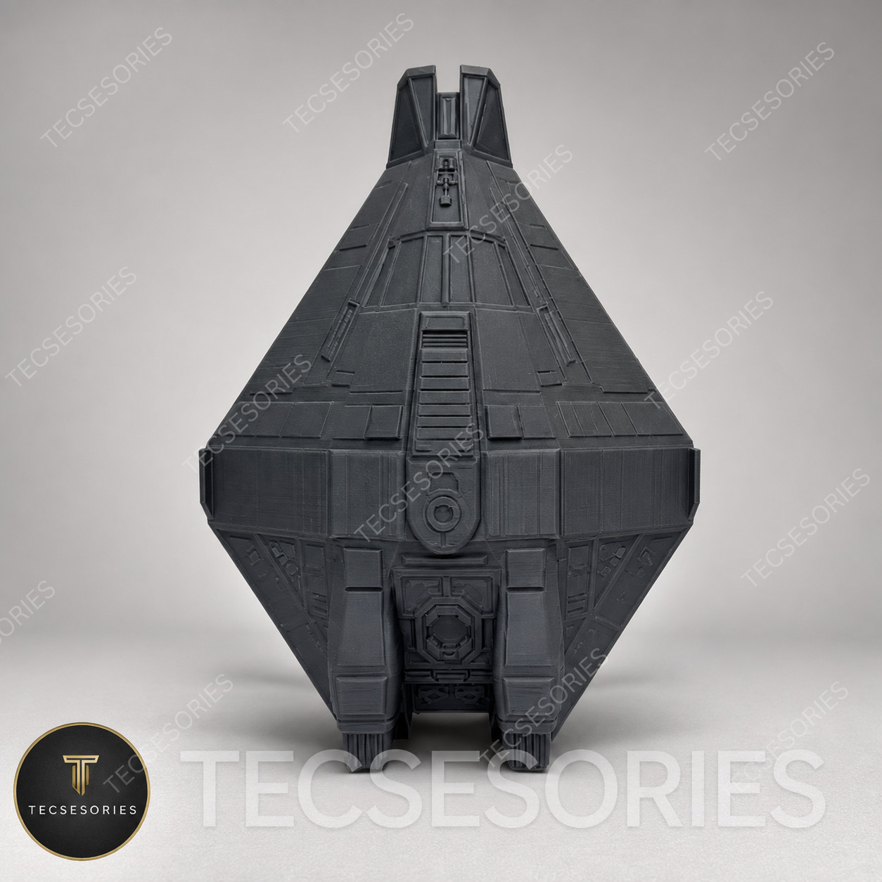 Alien Narcissus Shuttle 10in Grey 3D Printed Sci-Fi Ship Display Model Alien Narcissus Shuttle 10in Grey 3D Printed Sci-Fi Ship Display Model