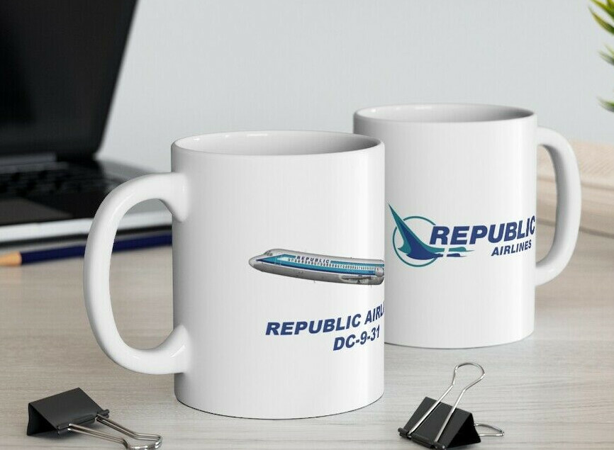 Republic Airlines DC-9-31 Coffee Mug Republic Airlines DC-9-31 Coffee Mug