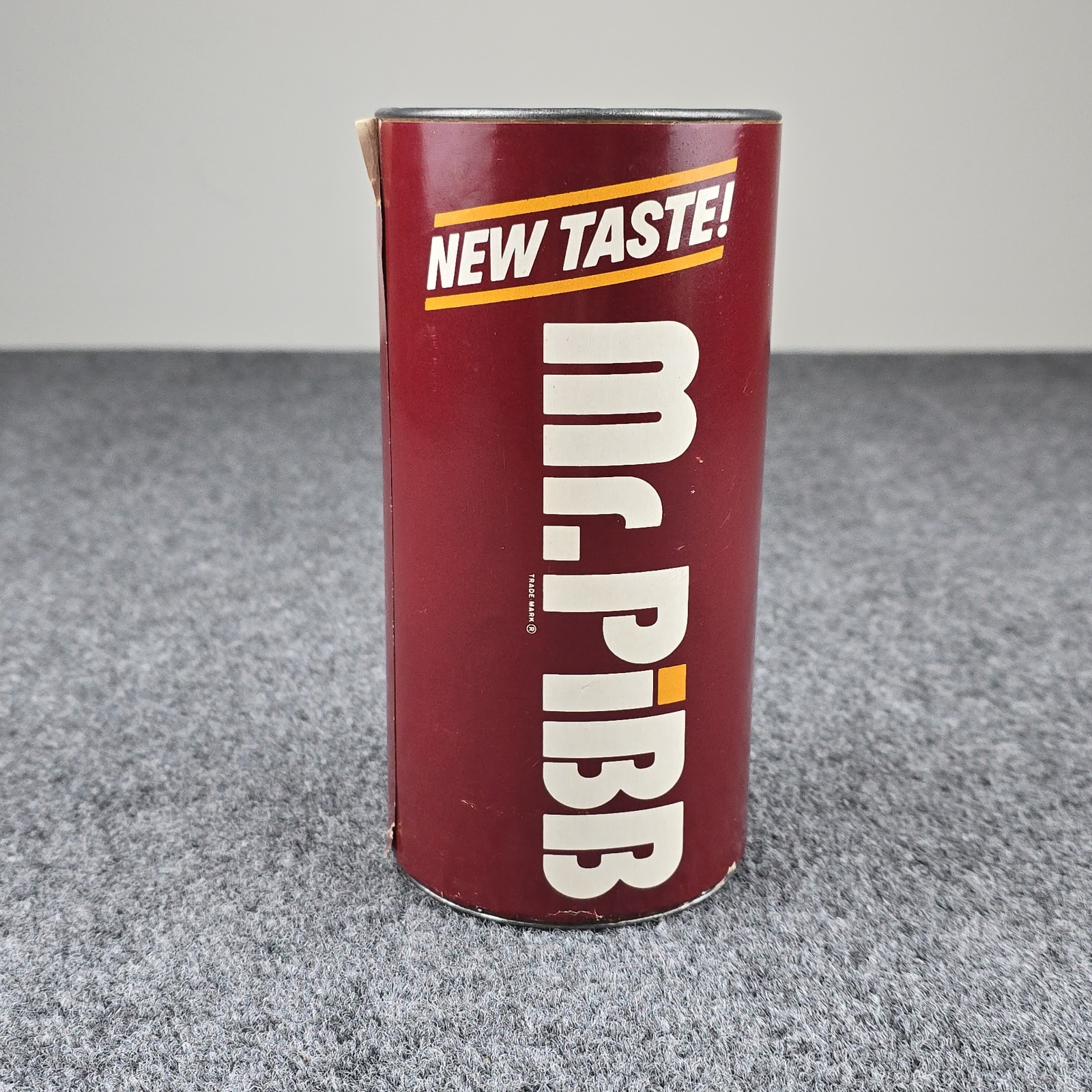 Vintage Mr. Pibb “Put It in Your Head” Rare Puzzle Canister 7.5″ Unopened Promo