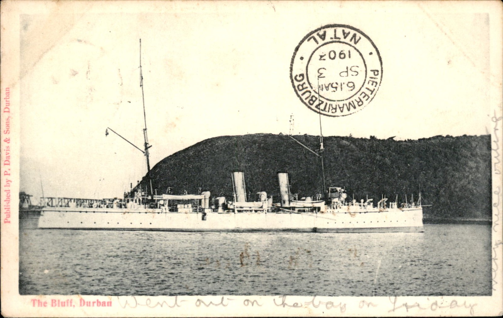 Durban Natal The Bluff P. Davis & Sons c1900s-10s Vintage Postcard