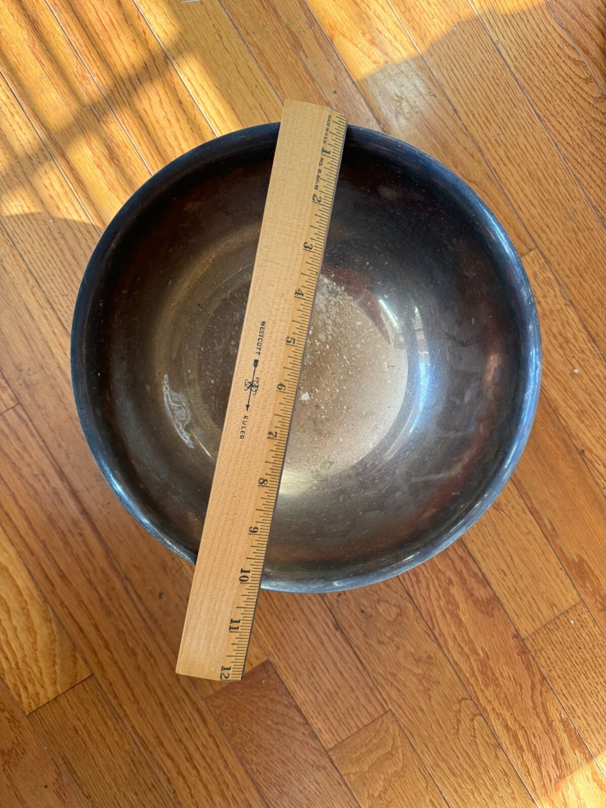 Vintage 1960s Sheridan Taunton Silversmith Footed Large Pedestal Bowl 10\