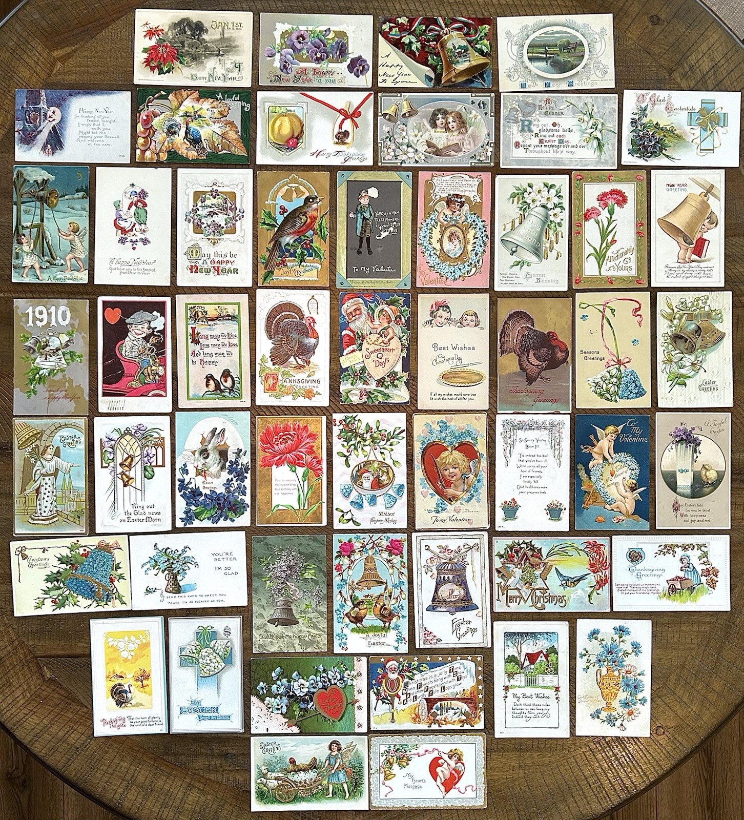 ANTQ Postcard Lot #52 Holiday Christmas Easter Thanksgiving Birthday Plus More