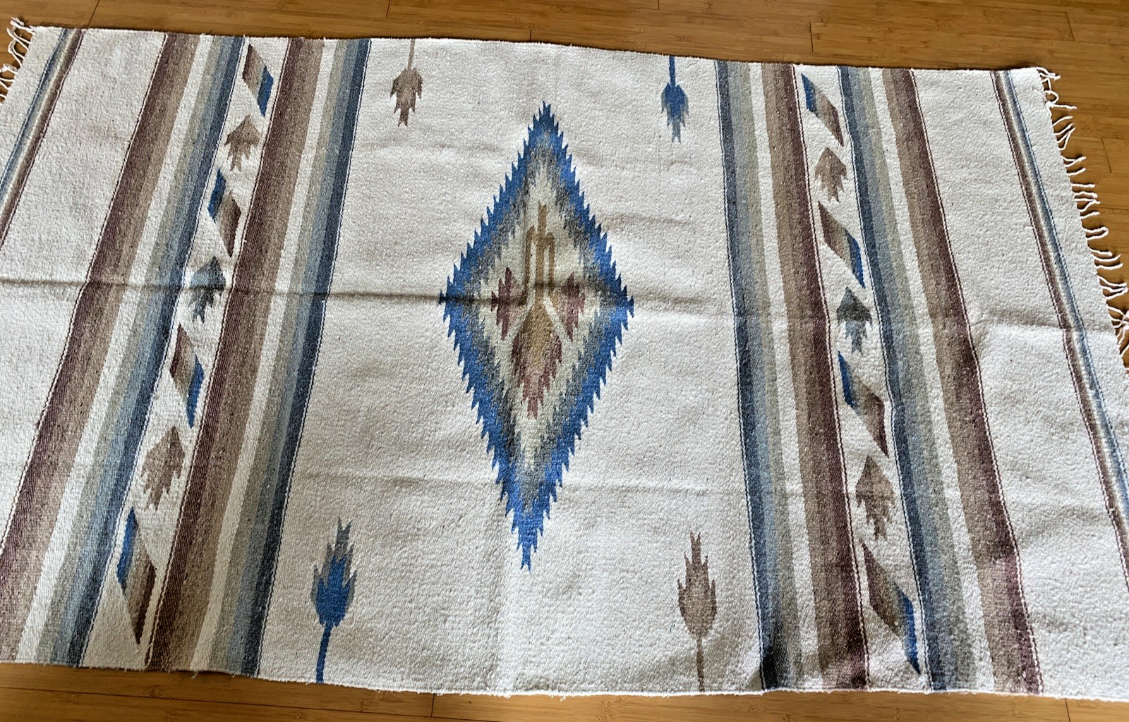 Hand-Woven Southwest Style Textile in Excellent Condition