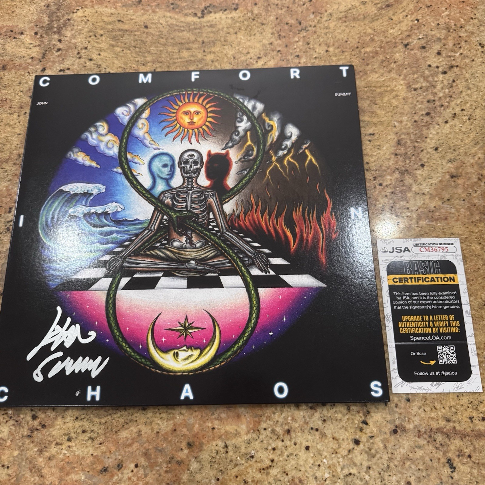 John Summit Autographed Comfort In Chaos Album Vinyl JSA Certified