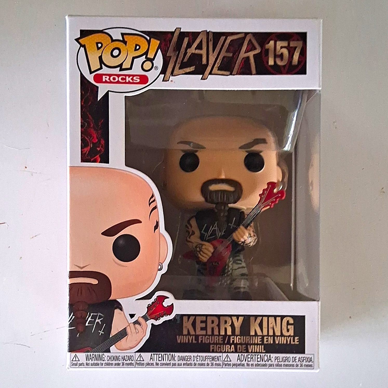 Funko Pop Rocks Slayer Kerry King #157 Pop Vinyl Music Figure with Protector 