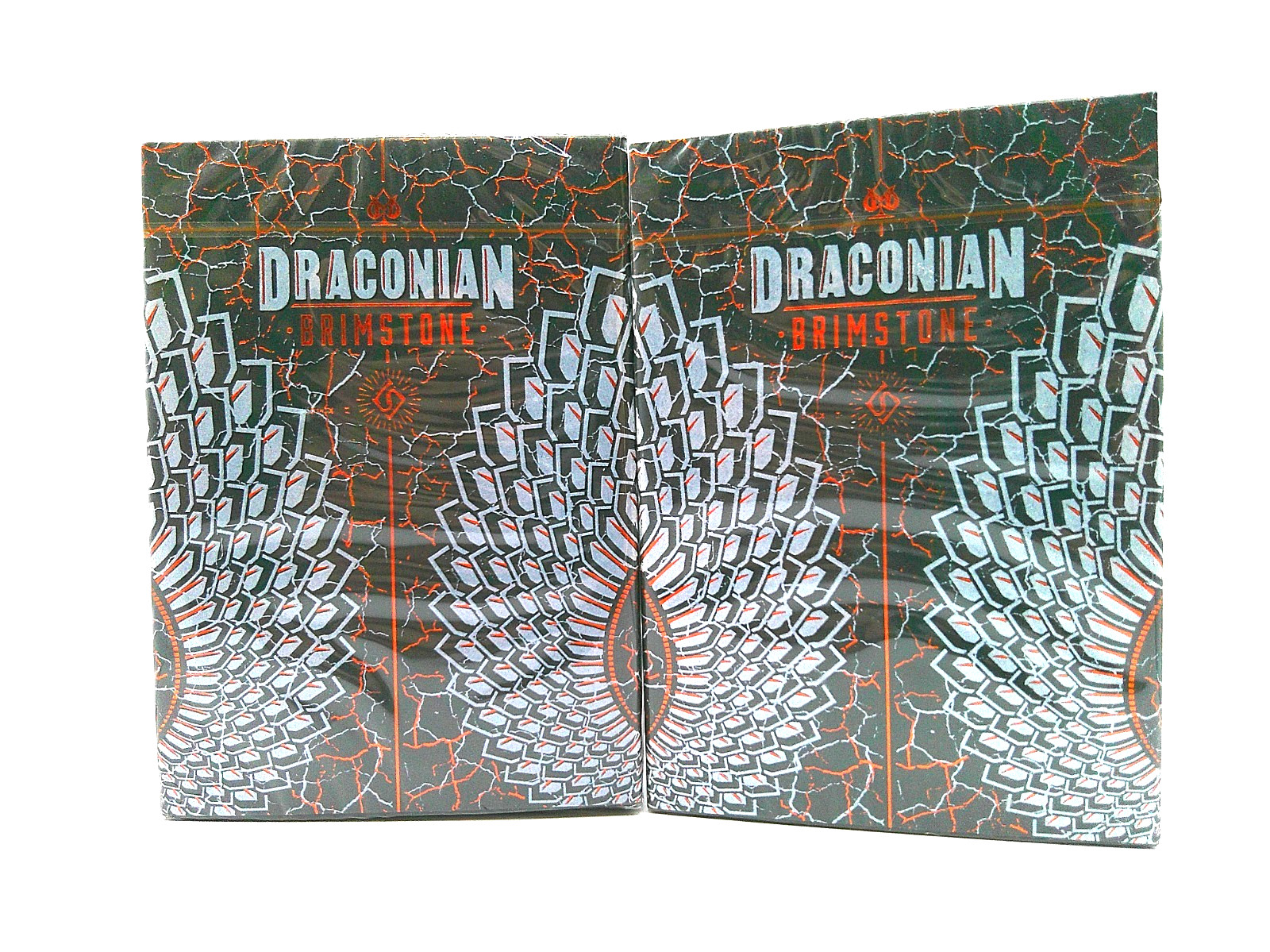 TWO NEW SEALED DRACONIAN BRIMSTONE LIM EDIT PLAYING CARDS LEGENDS & MIDNIGHT