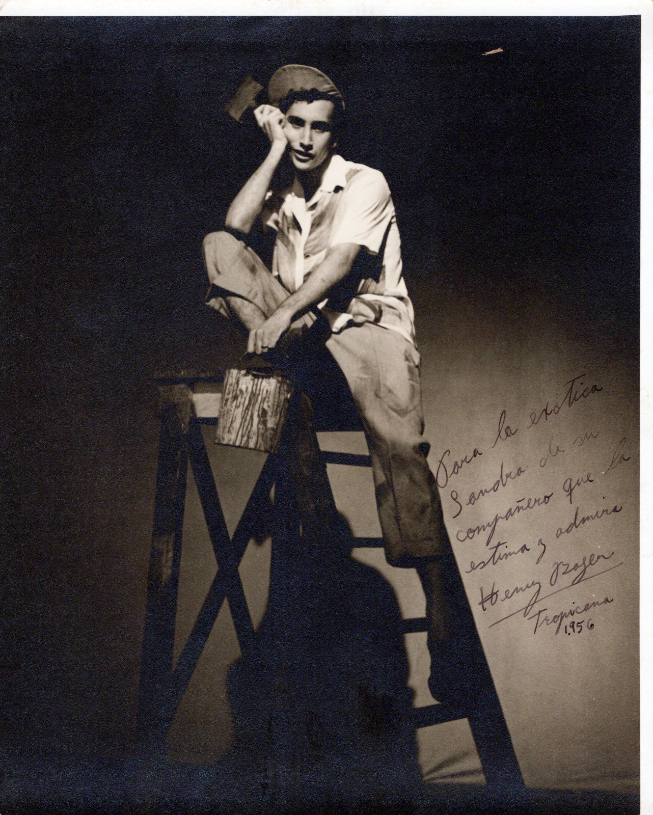 CUBA CUBAN TROPICANA NIGHT CLUB DANCER HENRY BOYER SIGNED 1956 ORIG PHOTO MA1