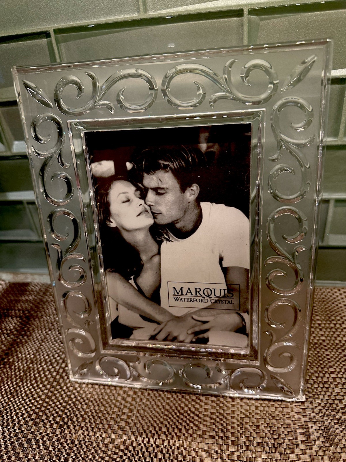 Vtg Marquis By Waterford Crystal Germany Arabesque 4x6 Picture NIB