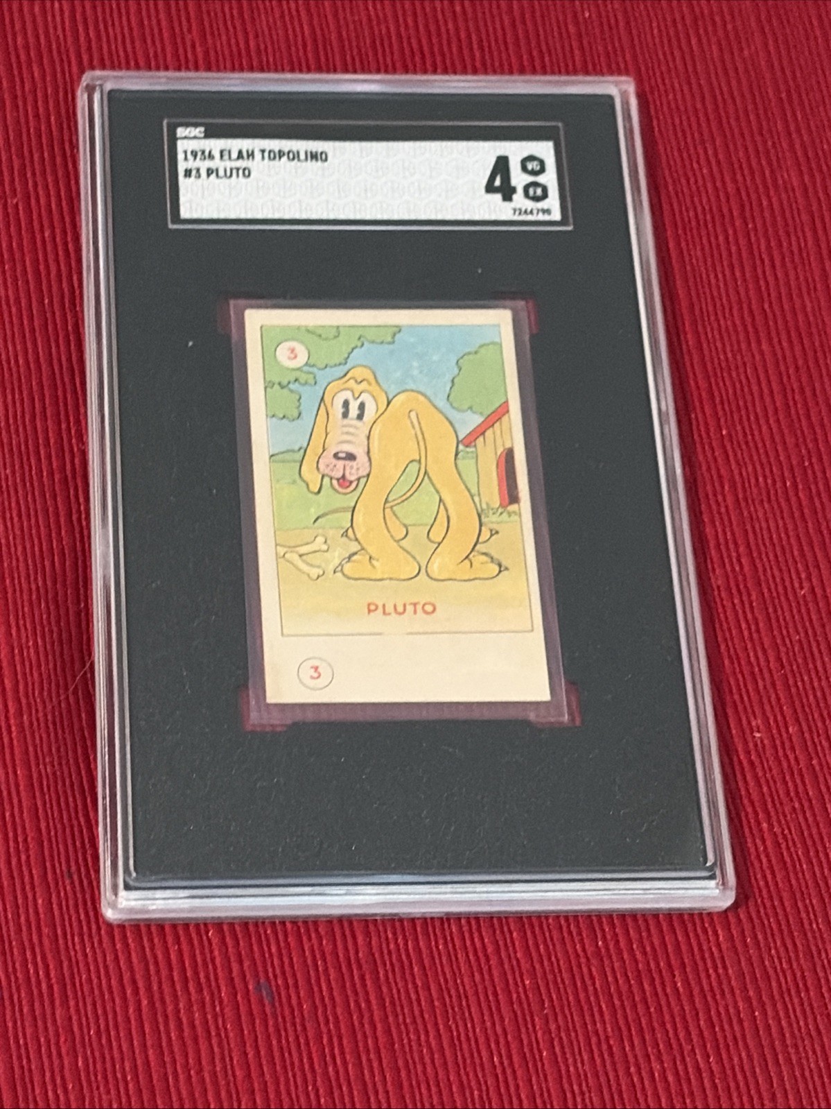 1936 Topolino Elah Disney Mickey Mouse Pluto #3 SGC 4