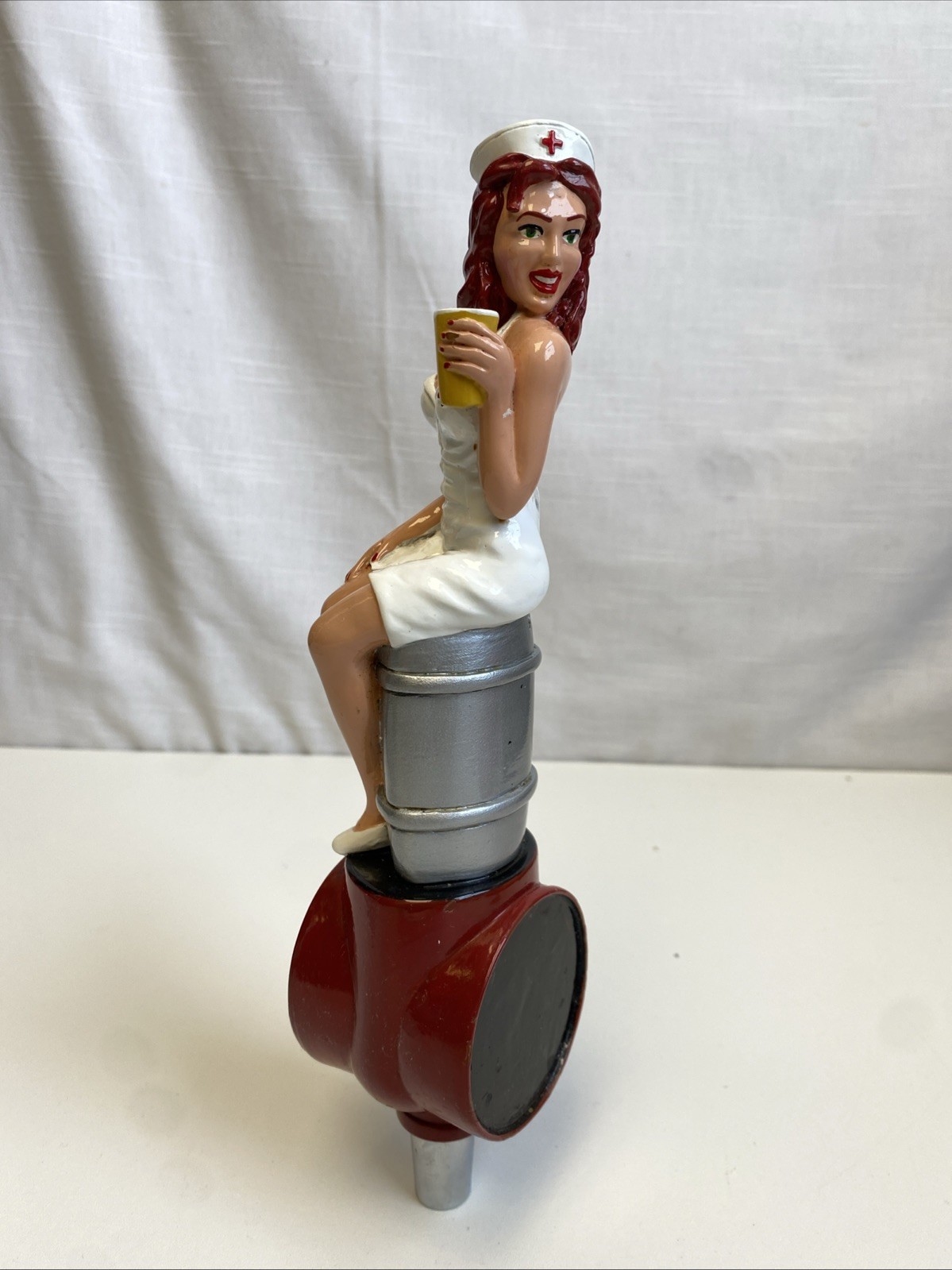 Rare First Version City Steam Naughty Nurse on a Keg 11\ Rare First Version City Steam Naughty Nurse on a Keg 11\
