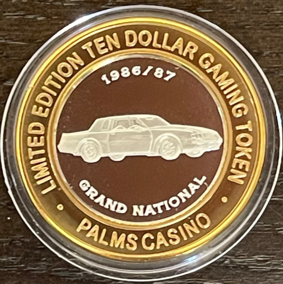 PALMS Casino Resort $10 2008 Silver Strike 1986/1987 Grand National New Case