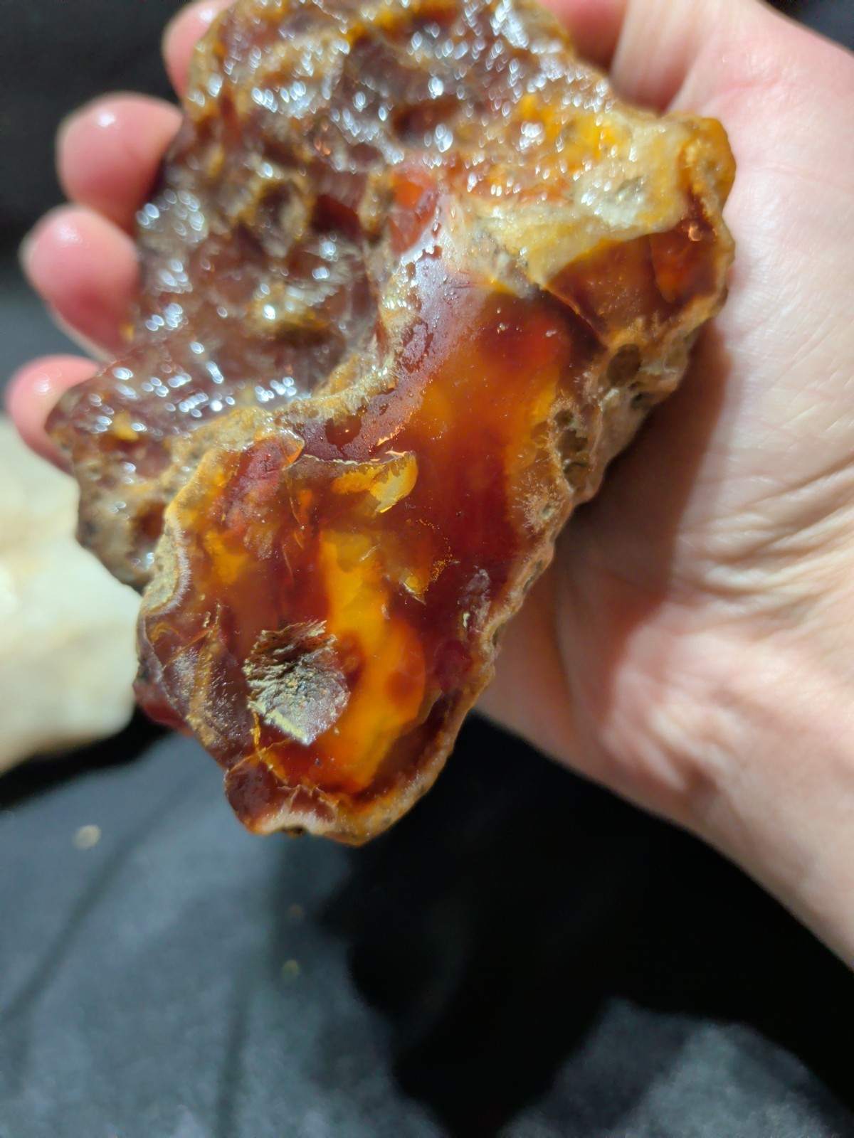 Carnelian Agate Semi Polished Specimen (14.3oz)