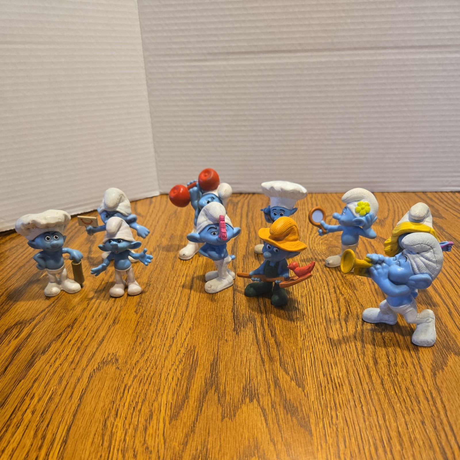 The Smurfs Vintage 1970s Lot of 10 Figures Rare Schleigh