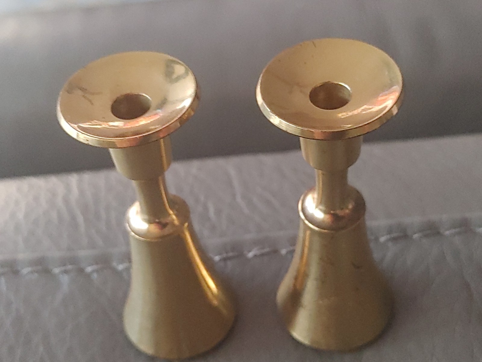 Dansk Solid Brass Candlesticks Set of 2 Jens Quistgaard 3\