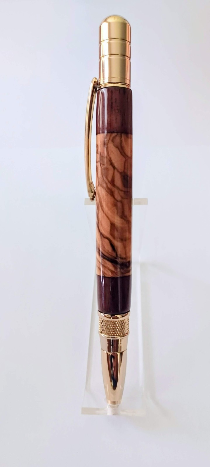 Hand Crafted, Olivewood / Black Walnut, Ball Point Pen / Pencil