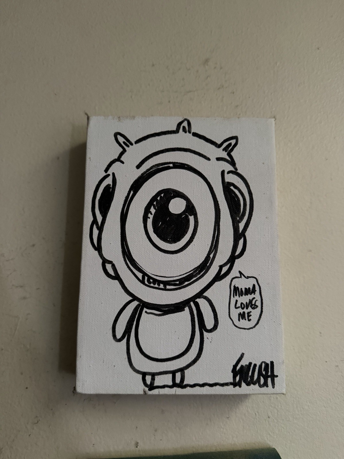 Ron English Signed Canvas Original Art Rare