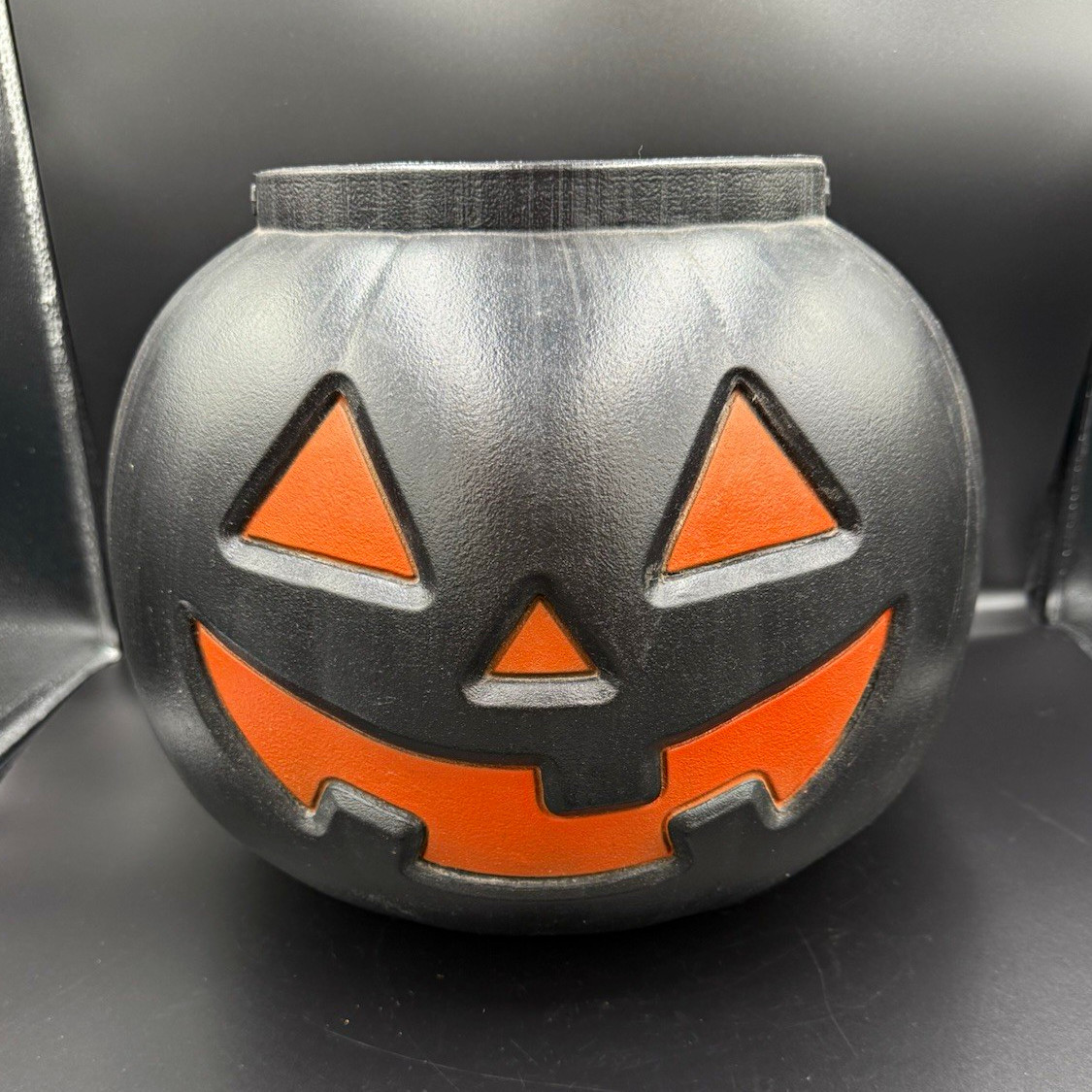 Vintage Jumbo General Foam Plastics Black Pumpkin Bucket Blow Mold Norfolk VA XL Vintage Jumbo General Foam Plastics Black Pumpkin Bucket Blow Mold Norfolk VA XL