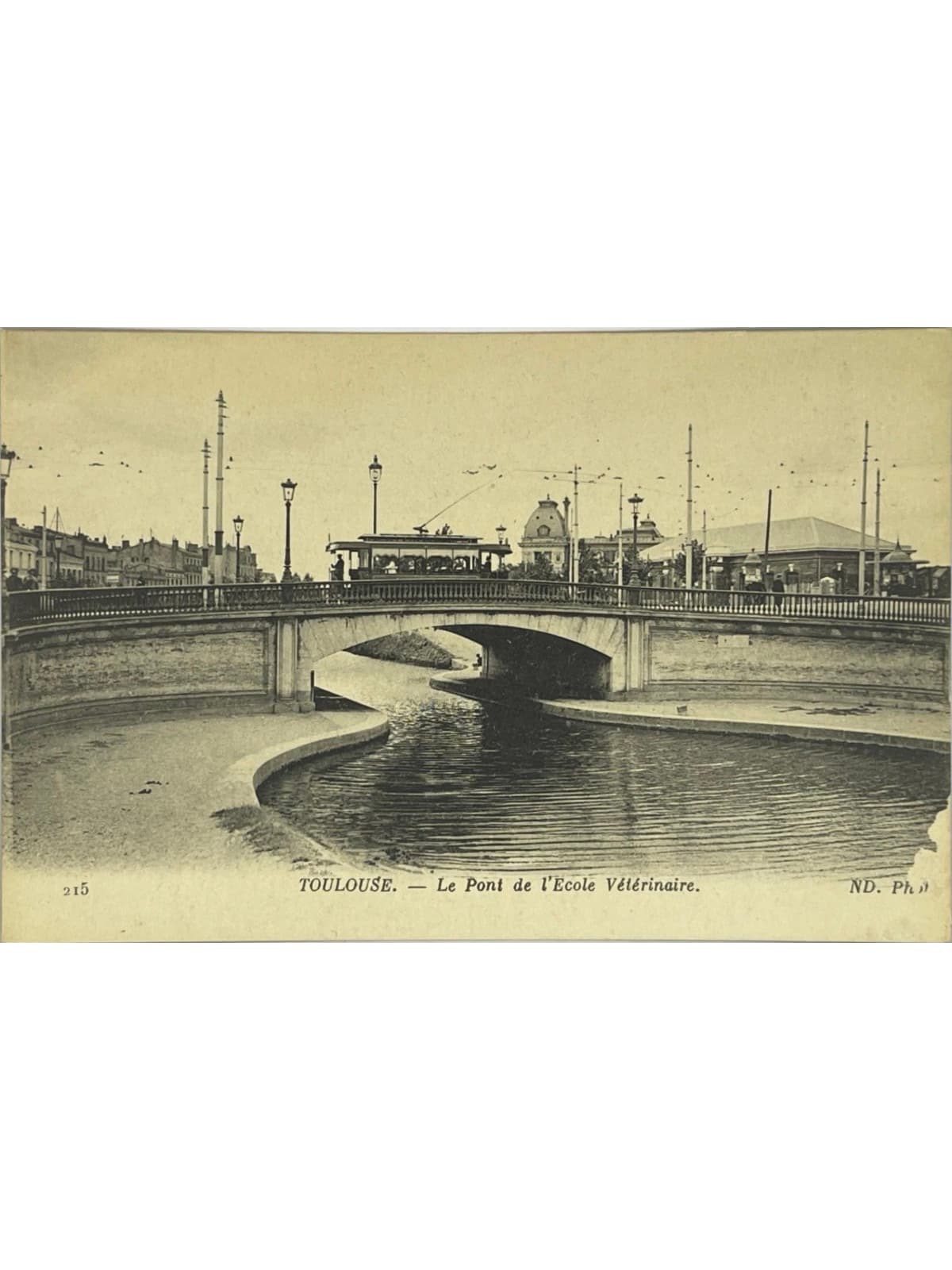 Toulouse - Tramway sur le pont de l\'École Vétérinaire - postcard n°215