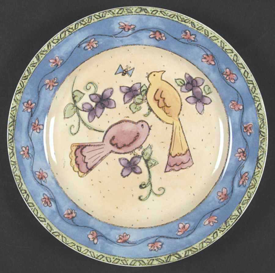 Sango Birds and The Bees Salad Plate 6298515