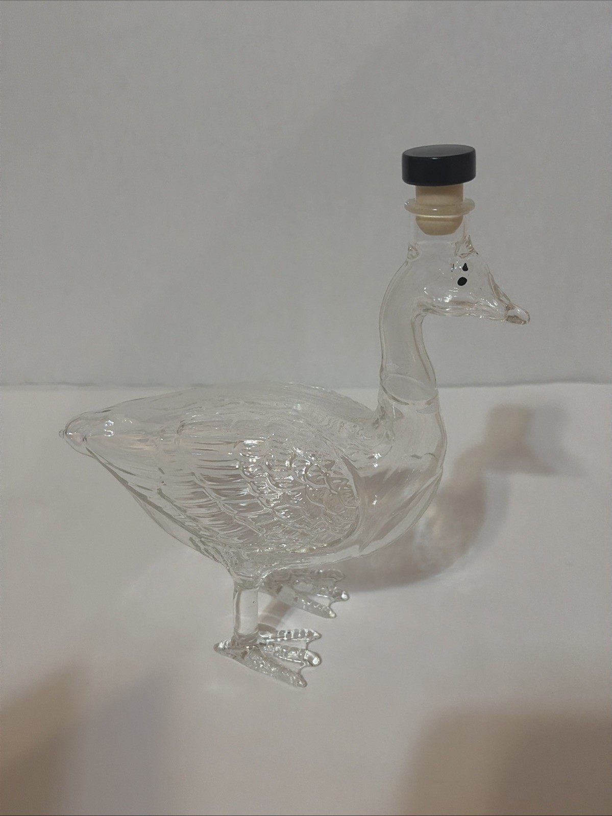 Grey goose Vodka France Clear Glass Goose Bottle Decanter w/Box Stopper Flask