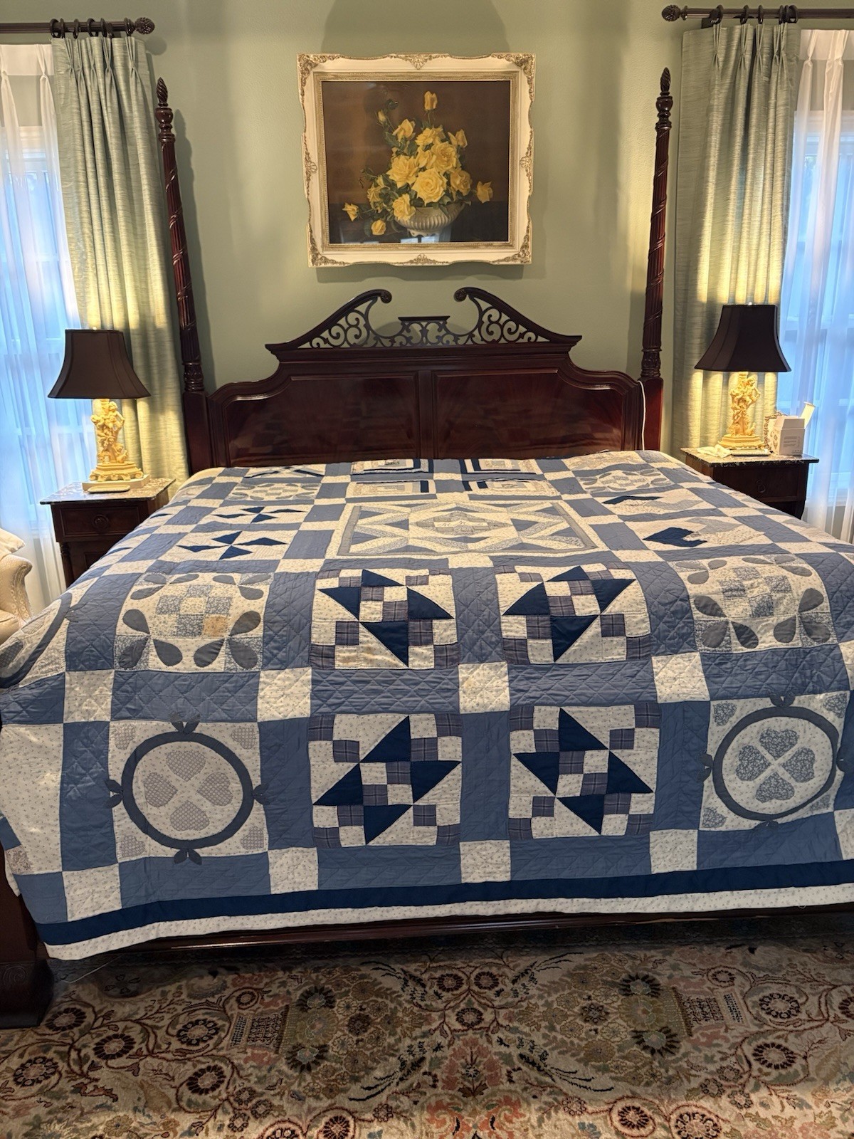 King Sized Hand Made Quilt