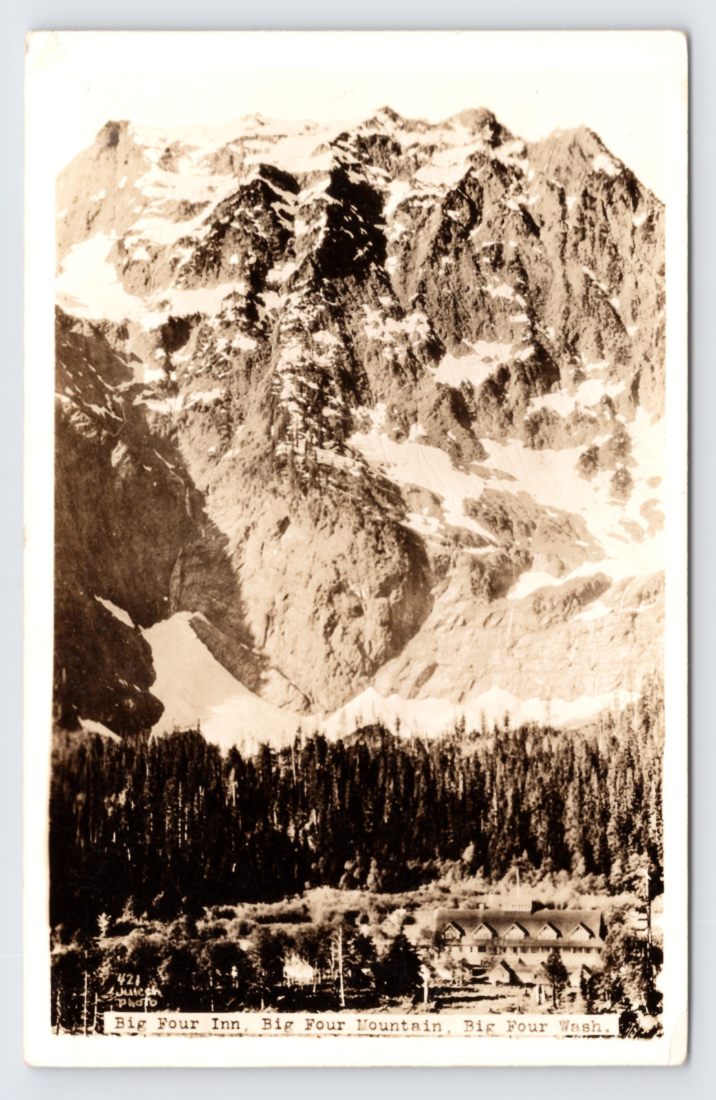 c1925 Big Four Inn RPPC Big Four Mountain WA Juleen Photo Snohomish County