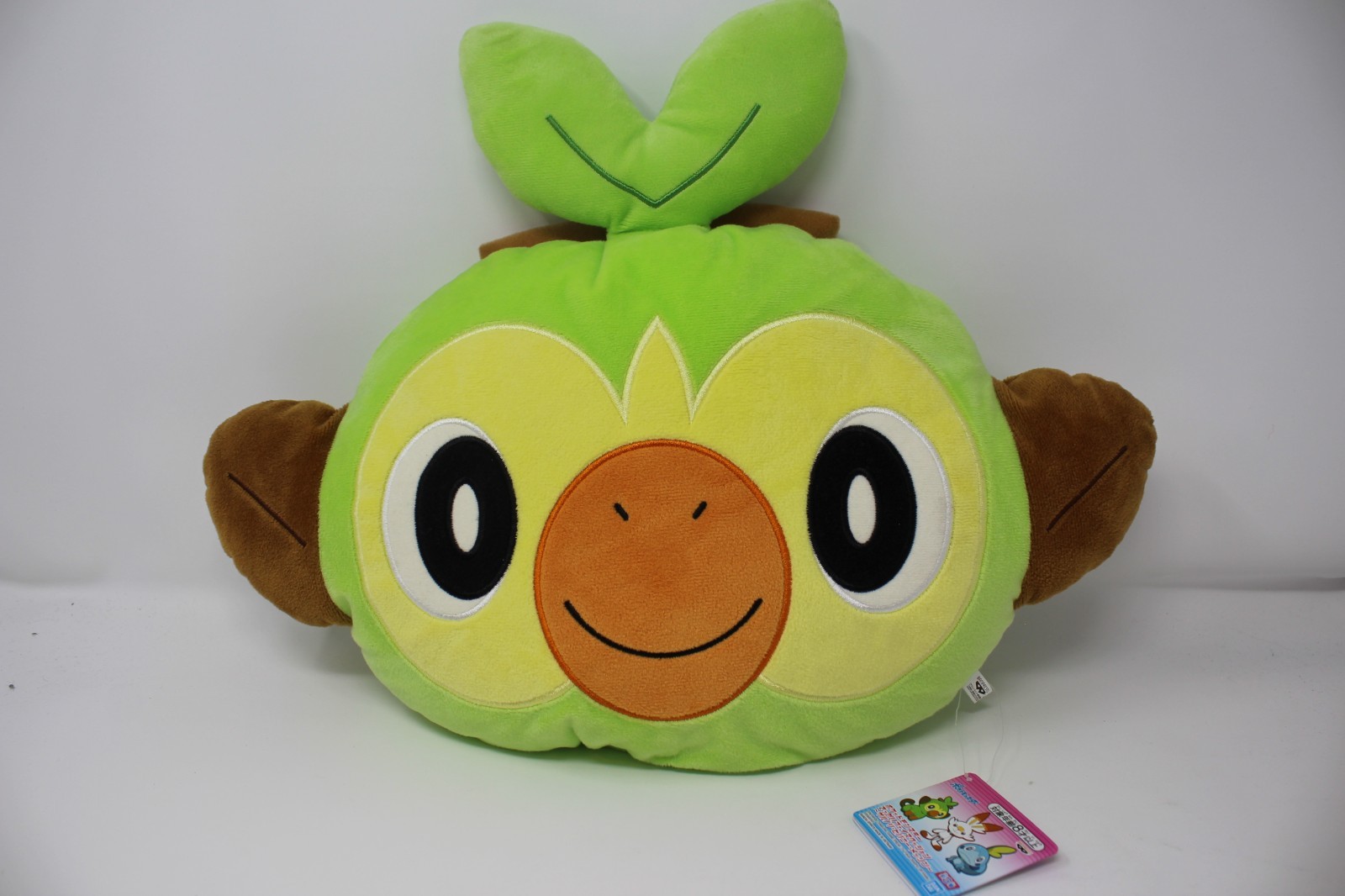 Grookey Pokemon Face Cushion Plush Banpresto w/ Tag