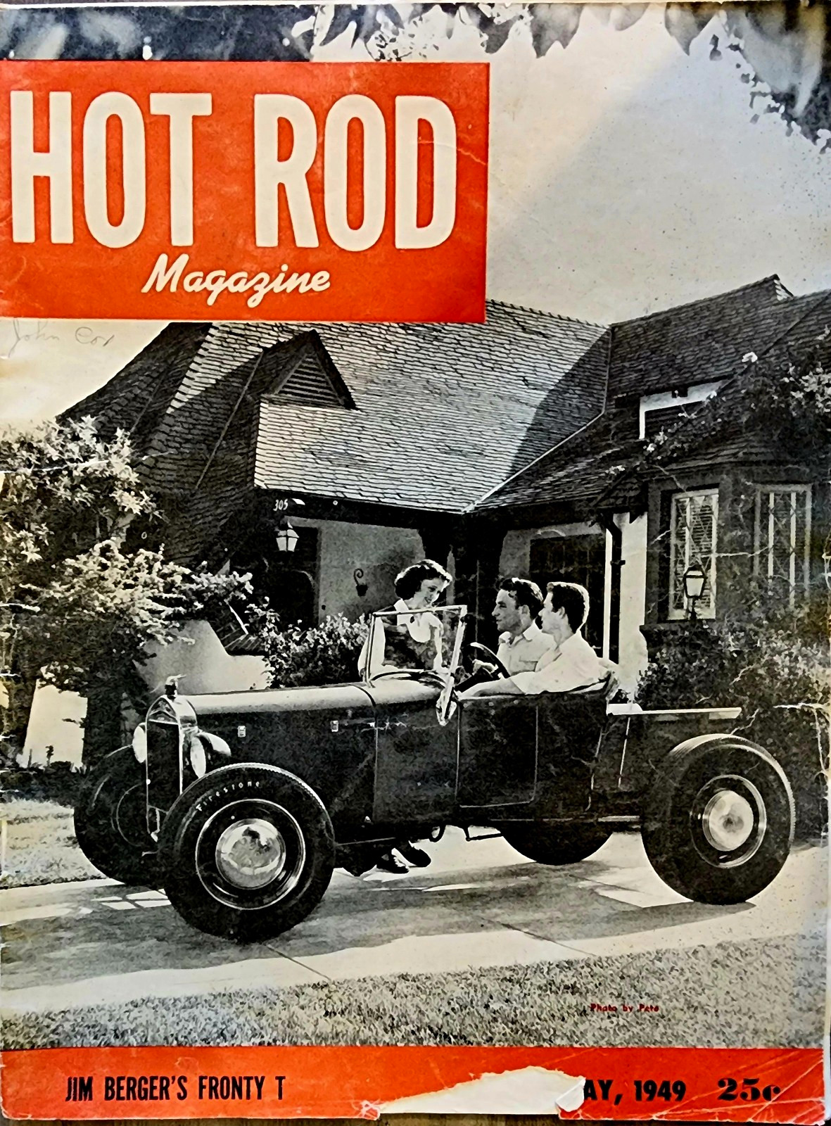 Vintage May 1949 Hot Rod Magazine Jim Berger’s Fronty T Issue
