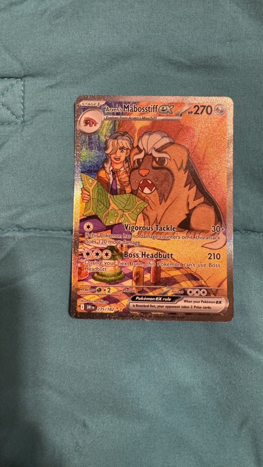 Arven's Mabosstiff EX 235/182 Sv10: Destined Rivals Holo S.I.R