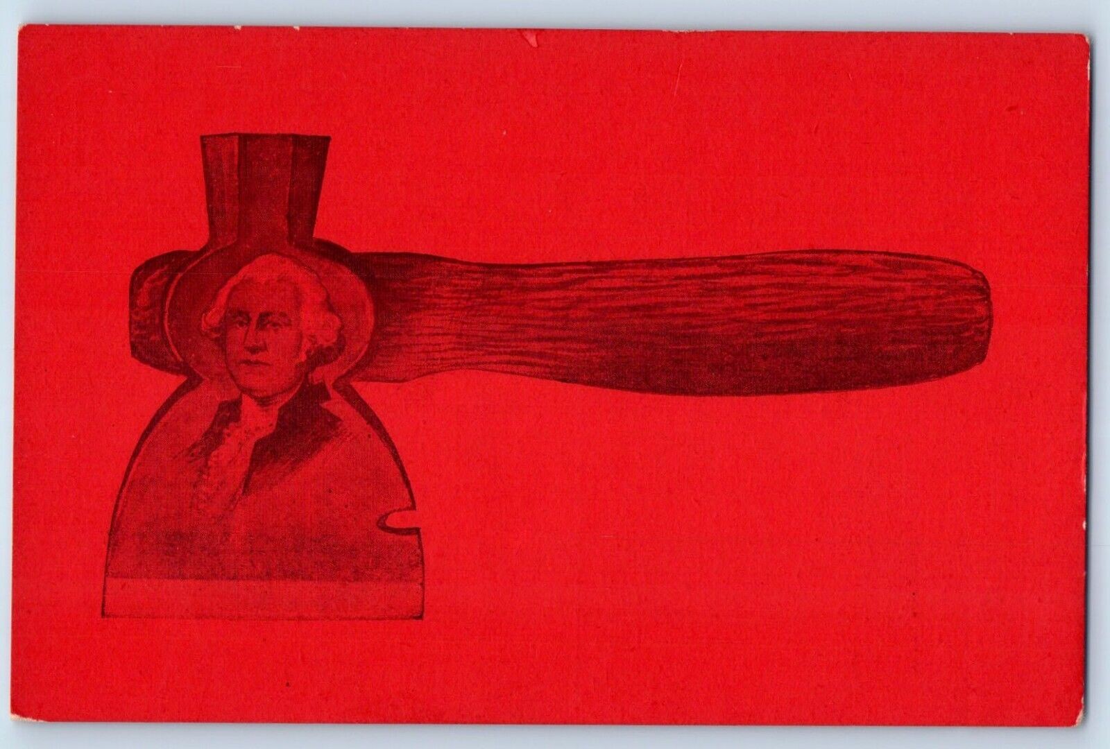 George Washington Postcard Hatchet c1910\'s Unposted Antique George Washington Postcard Hatchet c1910\'s Unposted Antique
