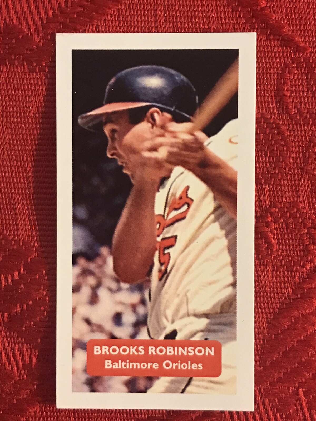 BROOKS ROBINSON BASEBALL CARD-ORIOLES-RARE U.K.ISSUE-VERY SCARCE CARD-MINT-NOS