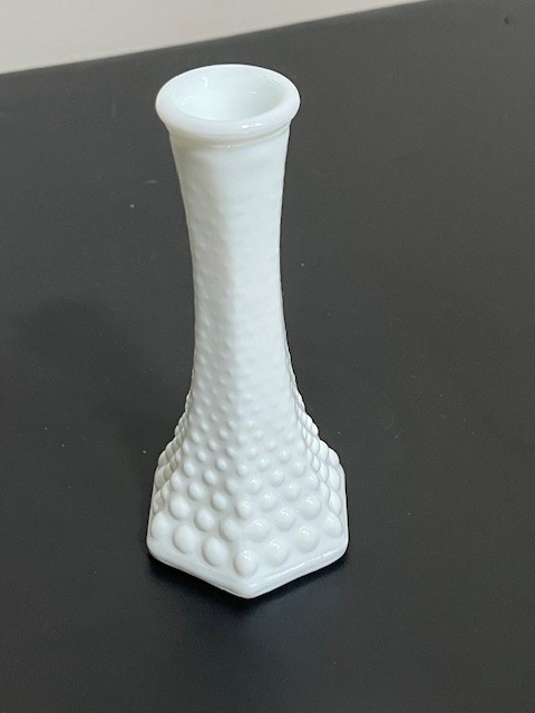E.O. Brody Milk Glass Vase 6\