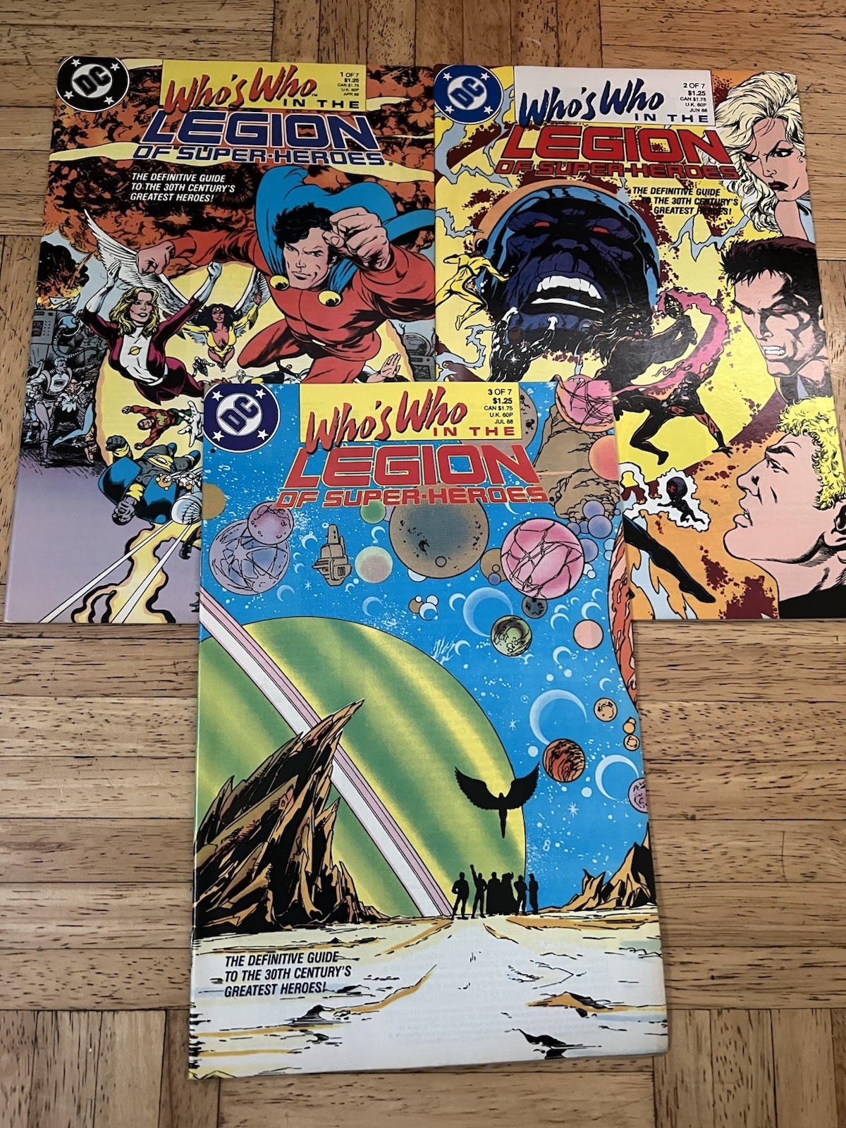 Who's Who in the Legion Of Super-Heroes DC 1988 Lot #1 #2 #3