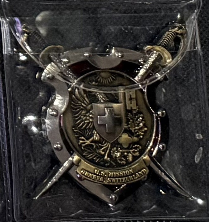 Marine Security Guard Detachment MSG Challenge Coin Geneva Switzerland