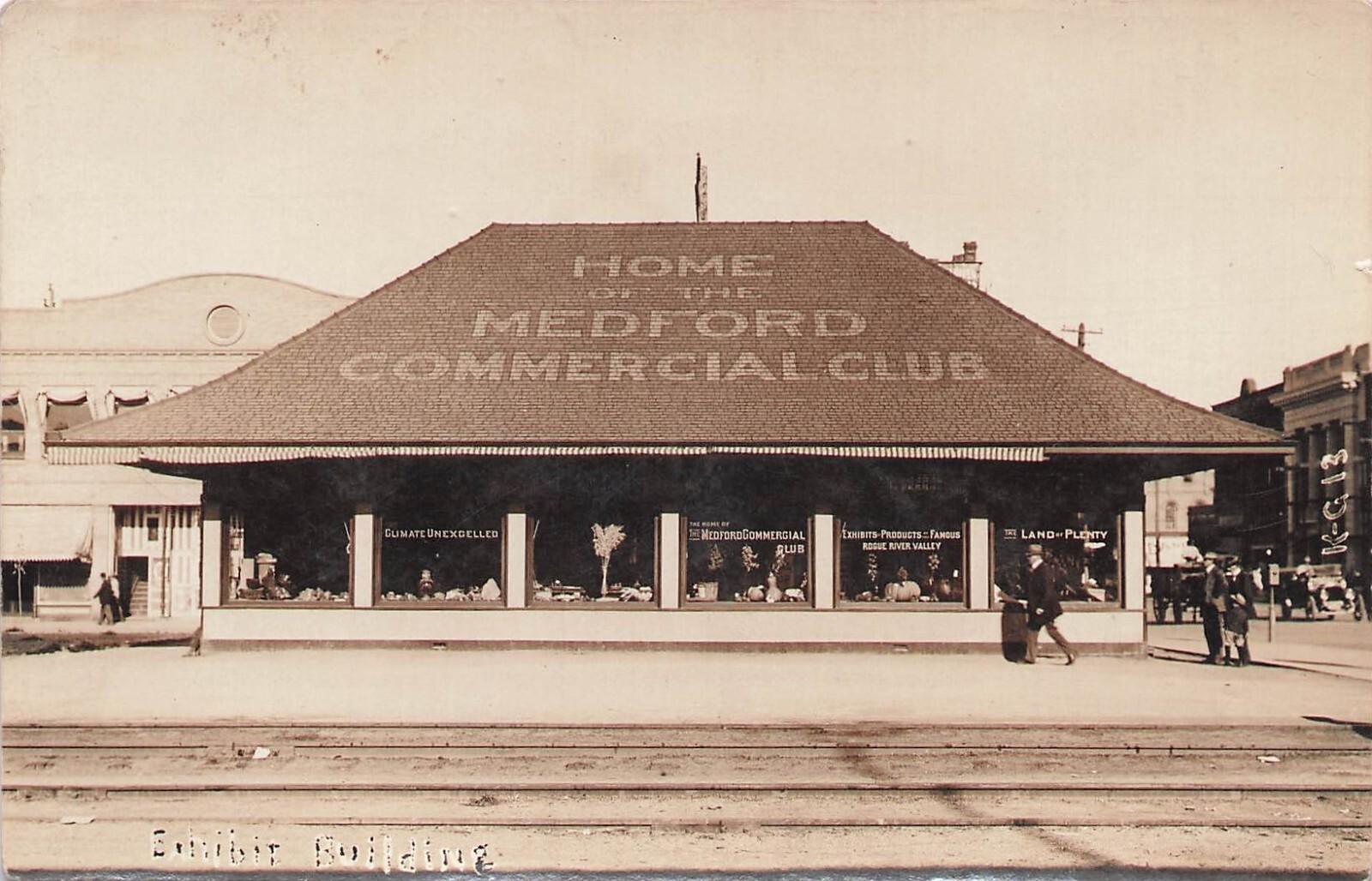 RPPC Home of the Medford commercial Club Exhibit Building Medford Oregon RPPC Home of the Medford commercial Club Exhibit Building Medford Oregon