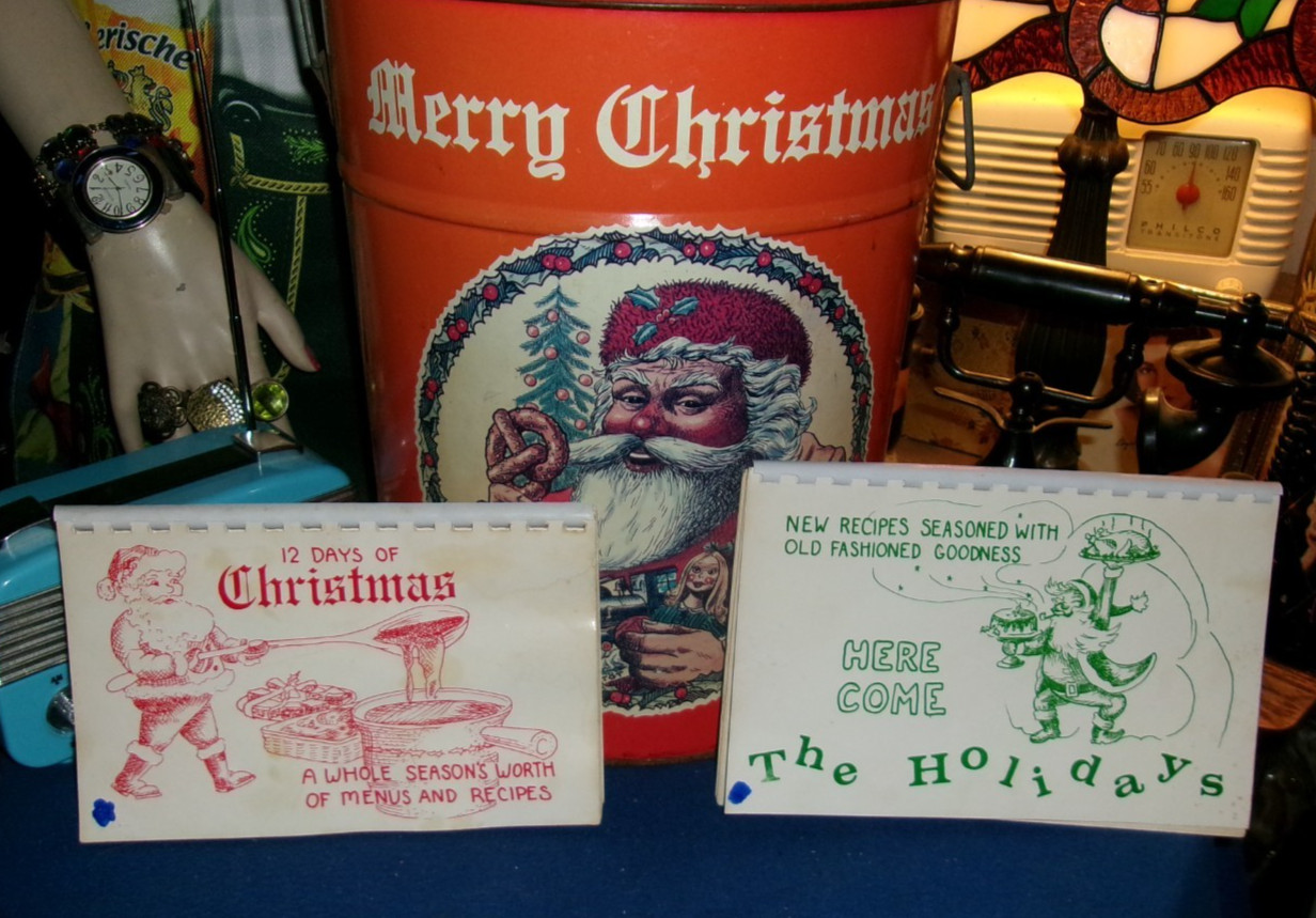 2 1979 - 1980 Norwich NY Christmas Cookbooks / Chenango Hospital Auxiliary