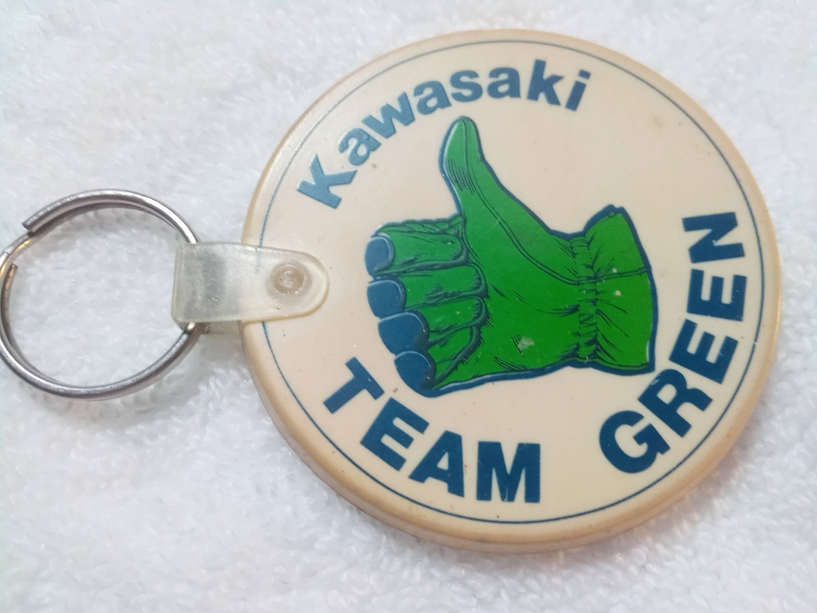 Vintage Kawasaki Team Green official key chain Vintage Kawasaki Team Green official key chain