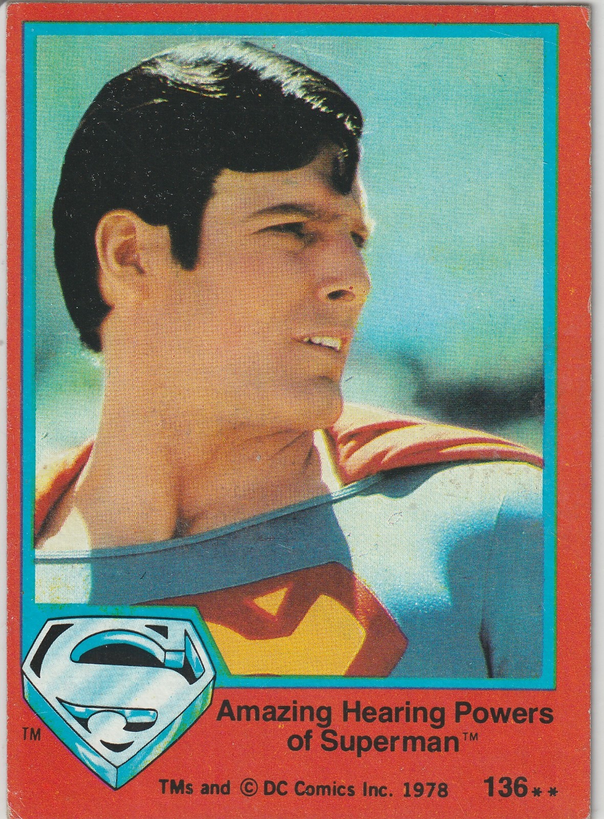 1978 DC Comics Superman The Movie Trading Card #136 Amazing Healing Powers...