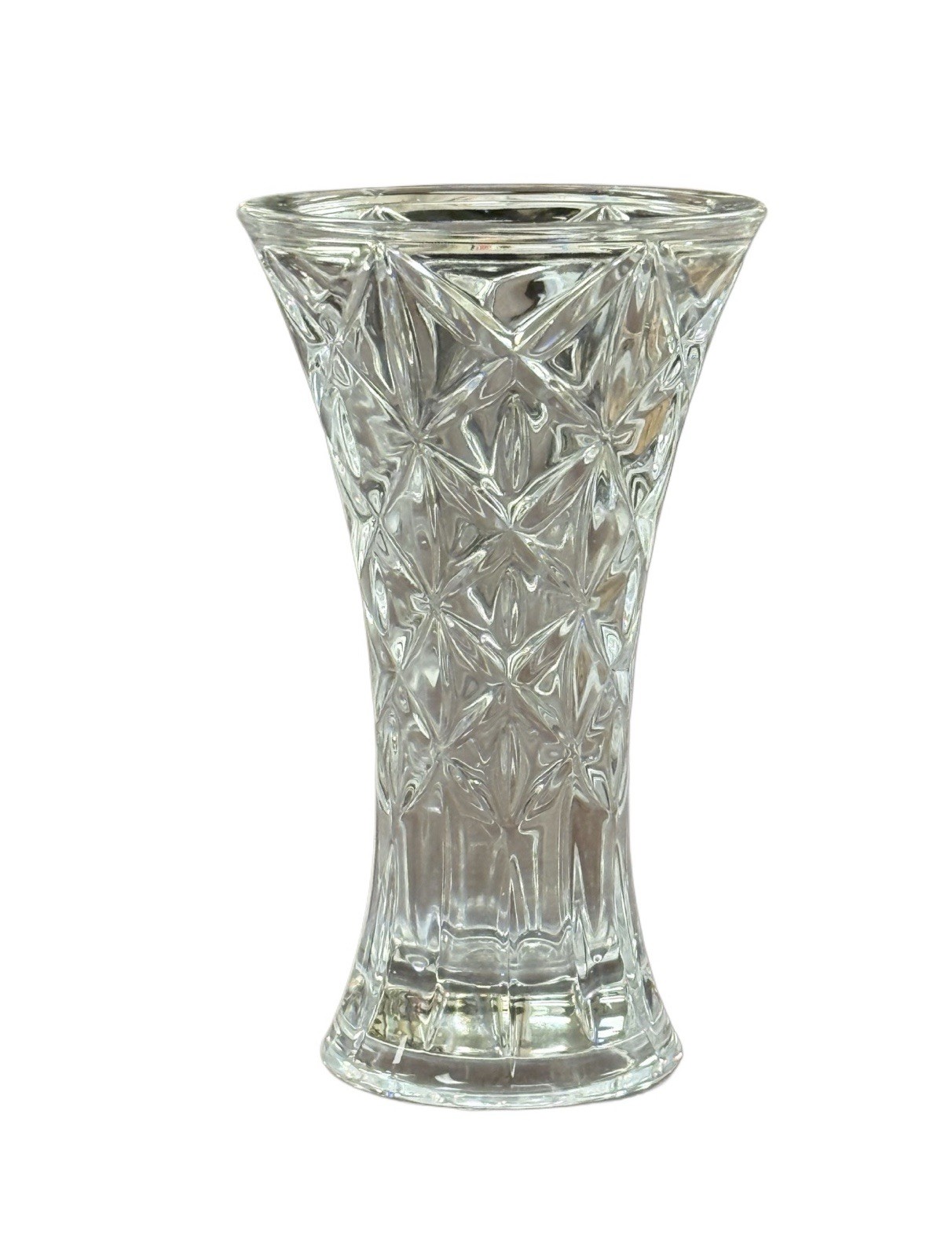 Vintage Flared Top Crystal Vase