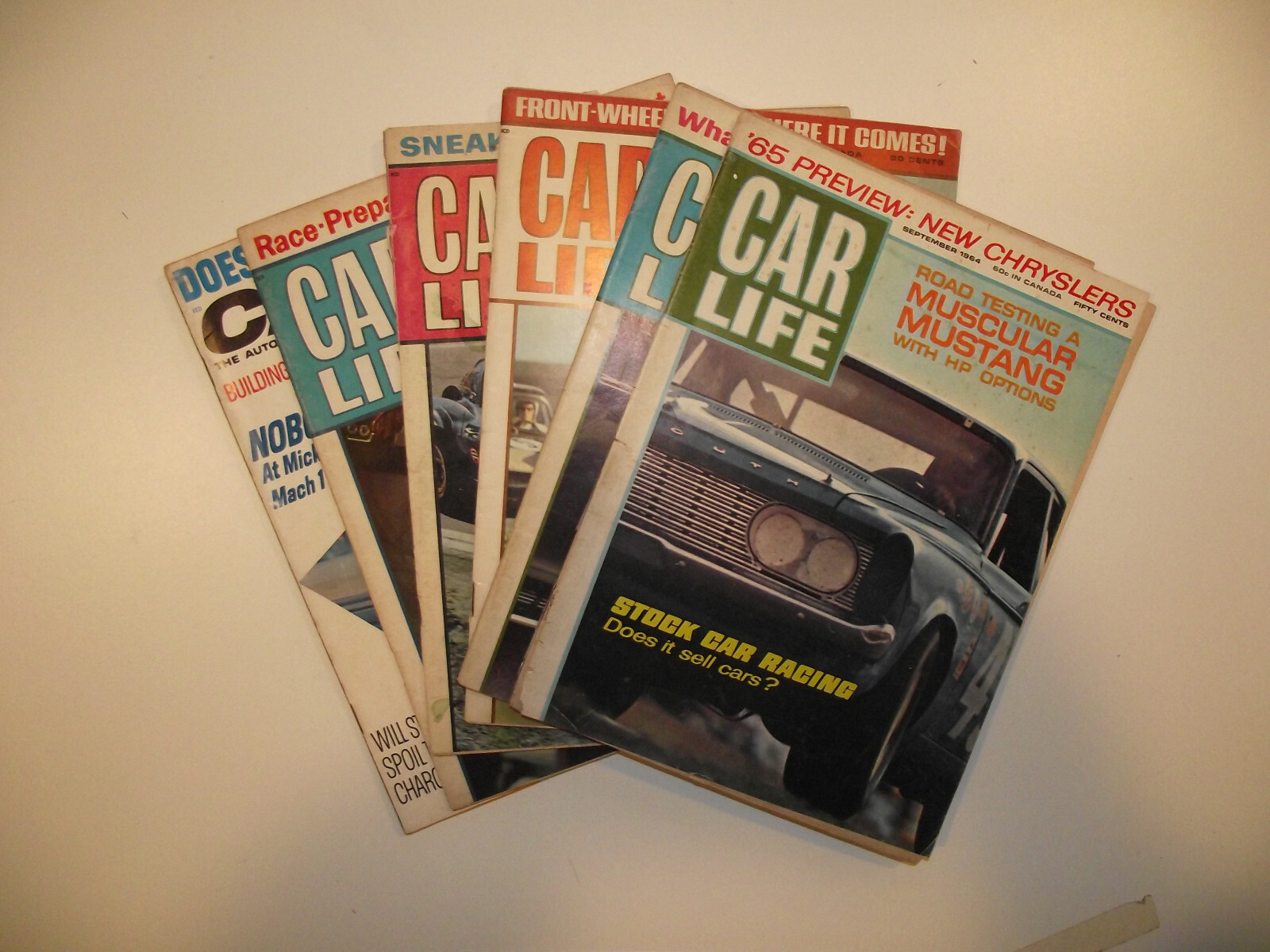 Car Life magazine Lot of (six) 6 issues from 1964, 1965, 1969
