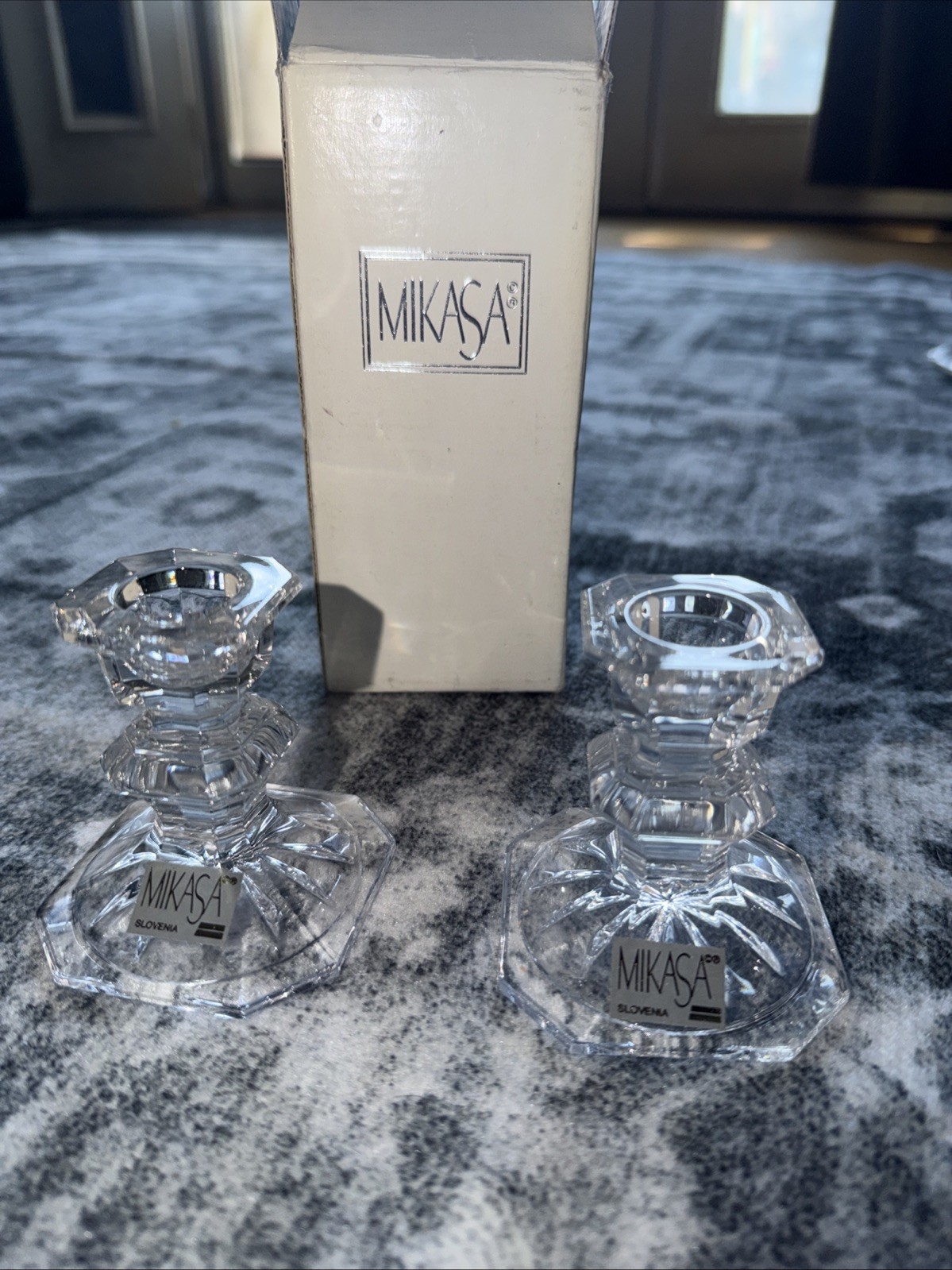 2 Vintage Mikasa Lead Crystal Elegant Edinburgh 3