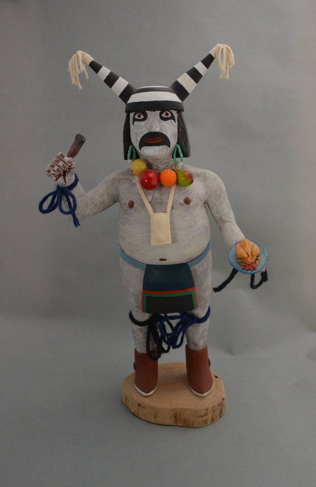 Henry  Shelton (1929-2016)  Vintage Hopi Kachina - Koshare \