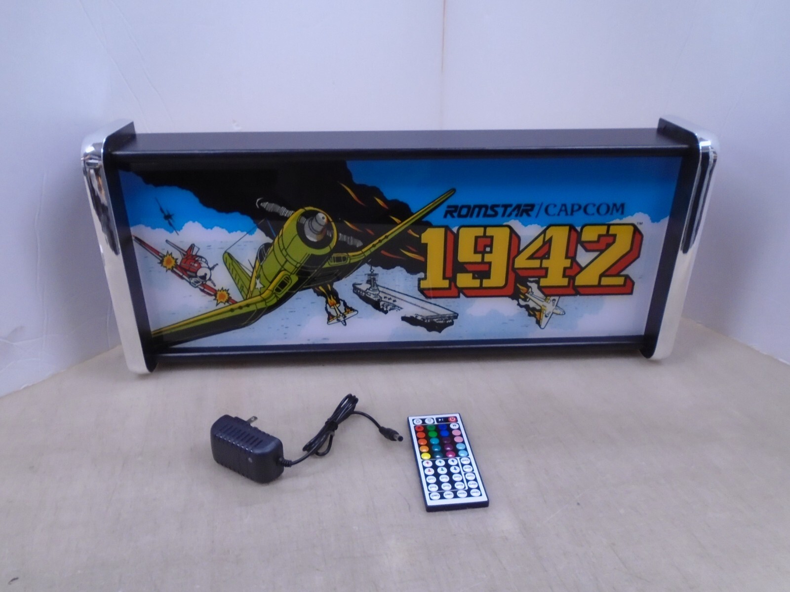 1942 arcade Marquee Game/Rec Room LED Display light box