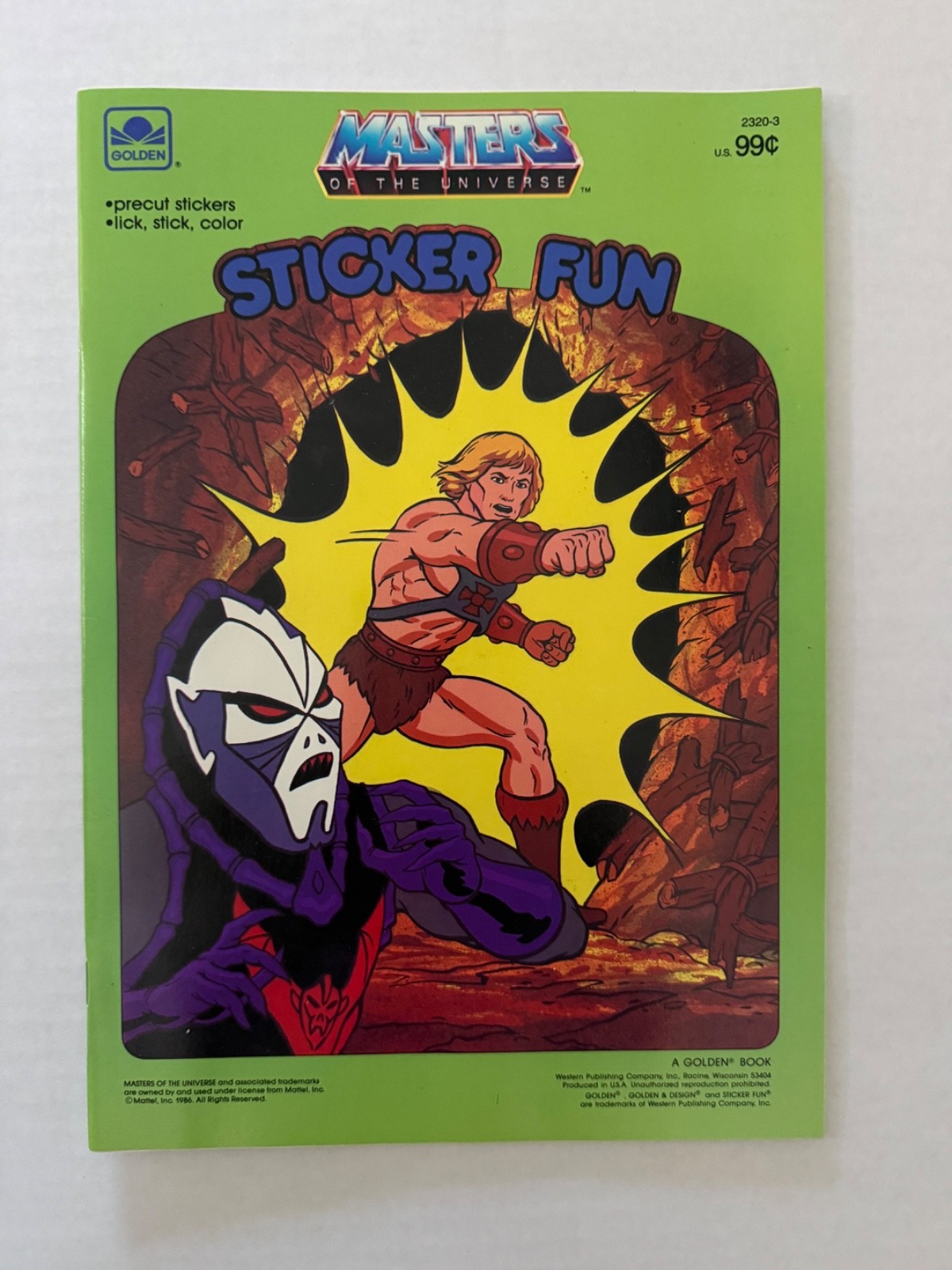 Vintage 1986 Golden Masters of the Universe Sticker Fun Vintage 1986 Golden Masters of the Universe Sticker Fun