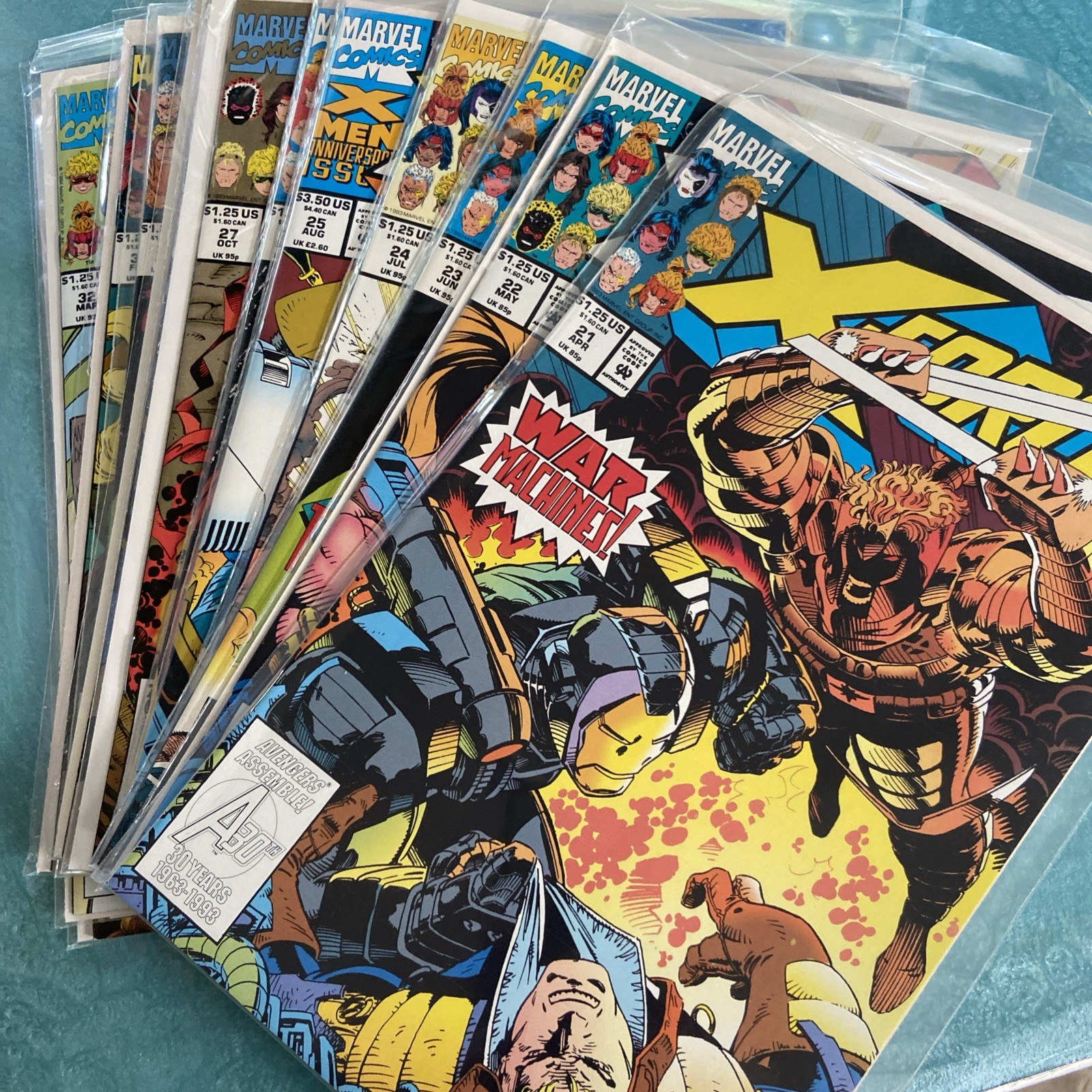 X-Force #21 22 23 22 25 26 27 28 29 30 31 32 Annual 2 (1st Adam-X)  High Grade