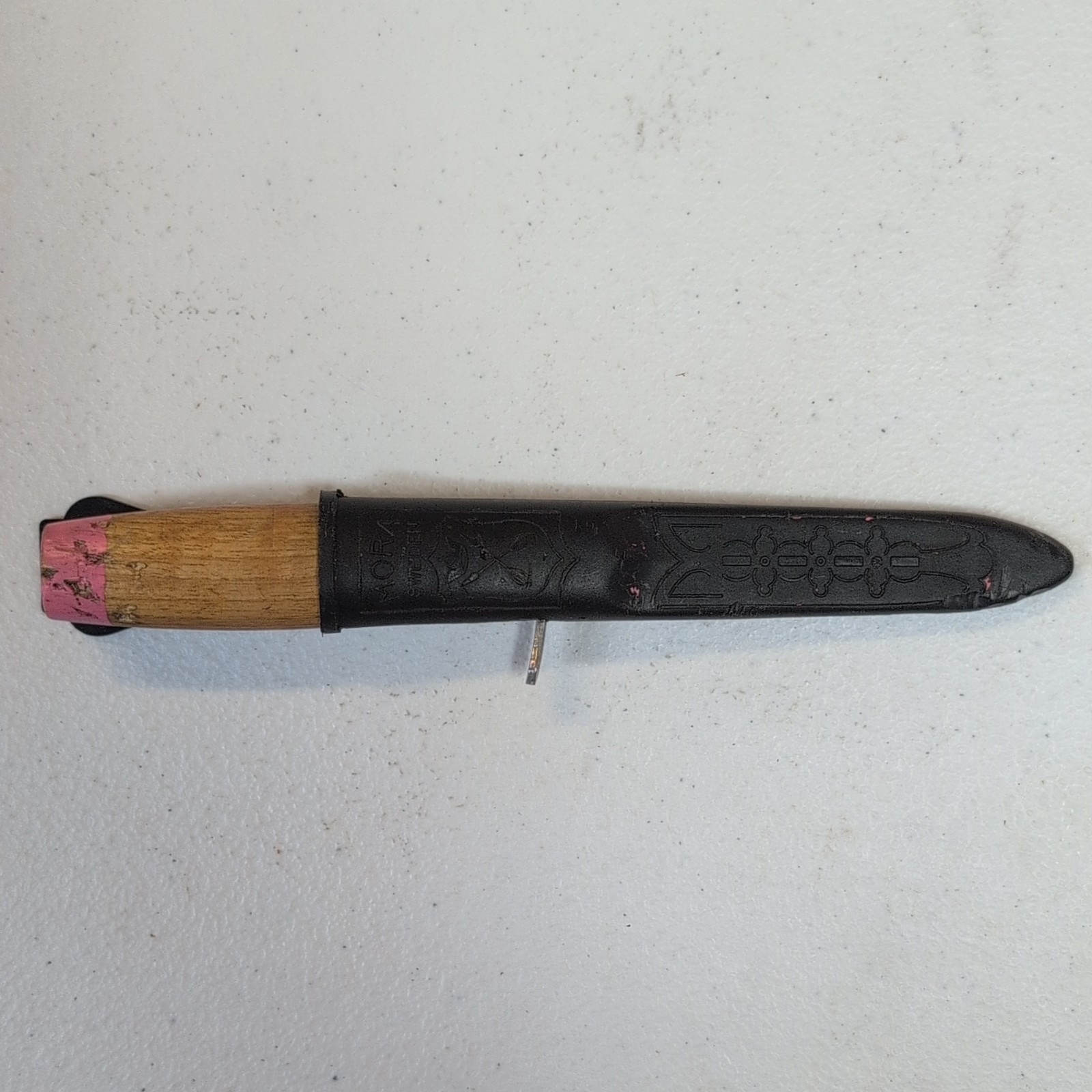 Vintage Morakniv Scout 39 Safe Youth Knife Sweden Rounded Tip Wood Handle