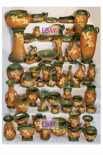 POSTCARD Print / Roseville Zephyr Lily Vases Selection