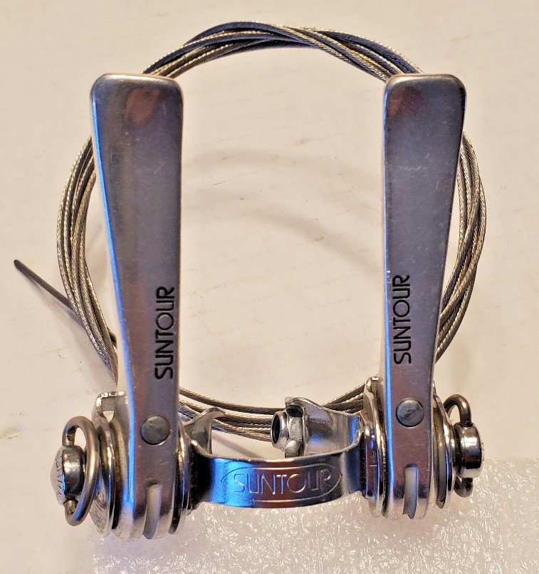 NOS Suntour Downtube Shifters Clamp On Vtg Road Bicycle Friction Shift 28.6mm