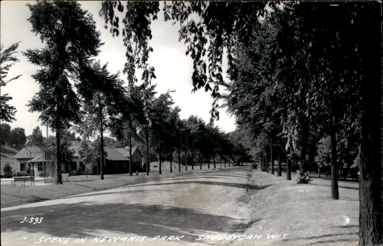 Sheboygan WI Scene in Kewanis Park c1940s-50s Real Photo Vintage Postcard bhn