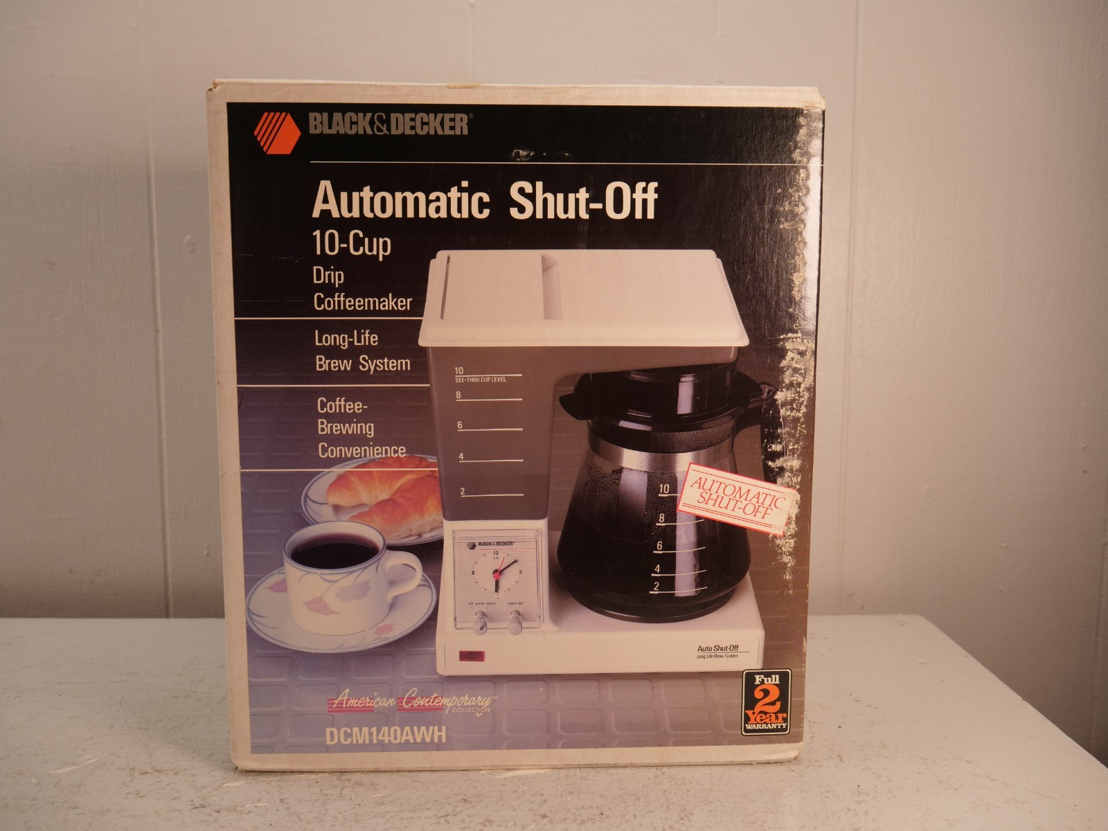 Vintage Black & Decker automatic shut off coffeemaker dcm140awh 1989 10 Cup NEW Vintage Black & Decker automatic shut off coffeemaker dcm140awh 1989 10 Cup NEW